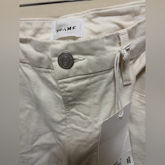 FRAME- Cream 'Le Super High Straight'. Size: 31 Rtl $245 - Picture 10 of 14